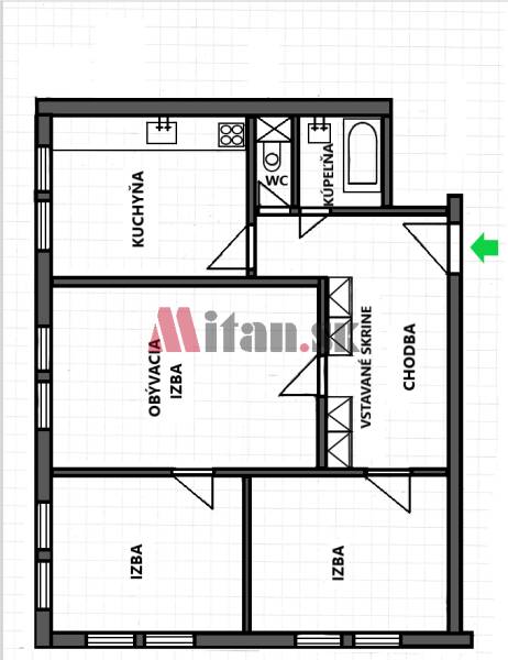 Sale Two bedroom apartment, Two bedroom apartment, Björnsonova, Bratis