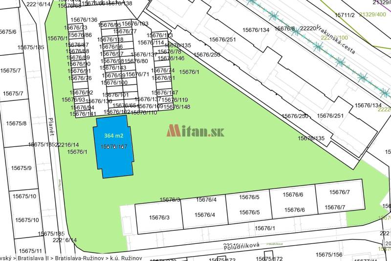 Prime Development Plot in Ružinov, Bratislava - 364 m2