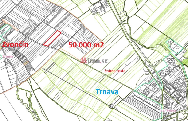Sale Agrarian and forest land, Agrarian and forest land, Trnava, Slova