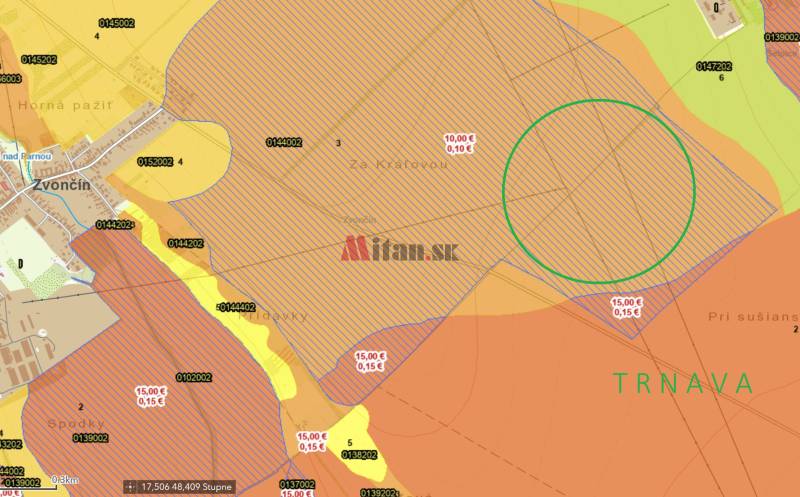 Sale Agrarian and forest land, Agrarian and forest land, Trnava, Slova